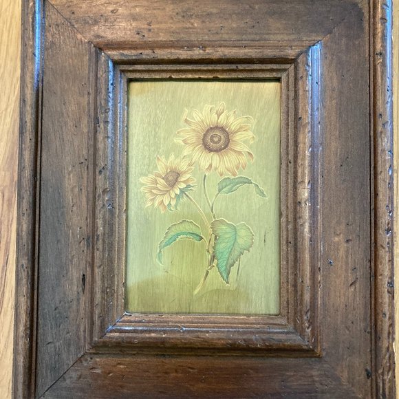 Art Vintage Etched Metal Art Sunflowers Poshmark